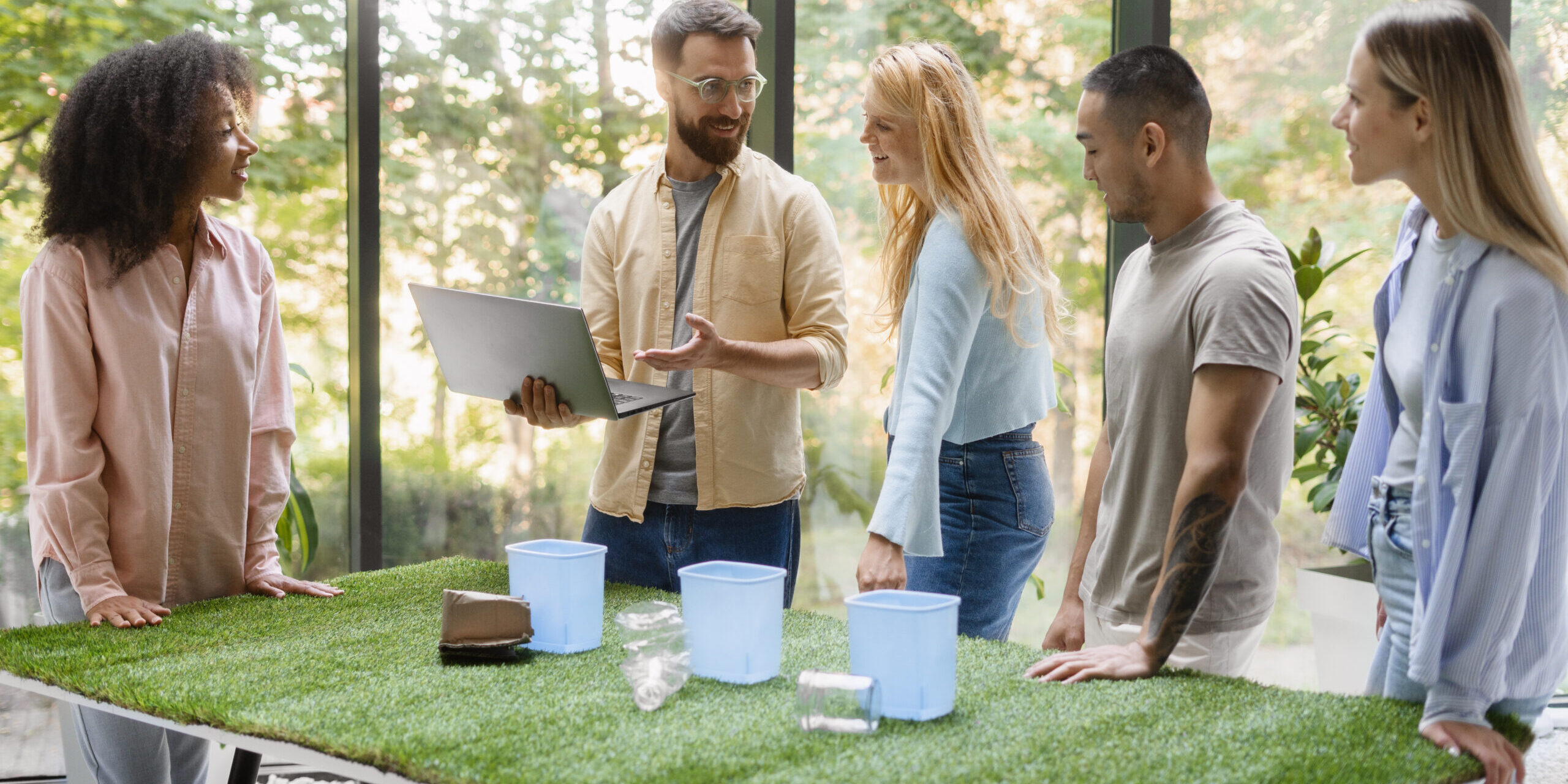 people-working-tech-brand-together