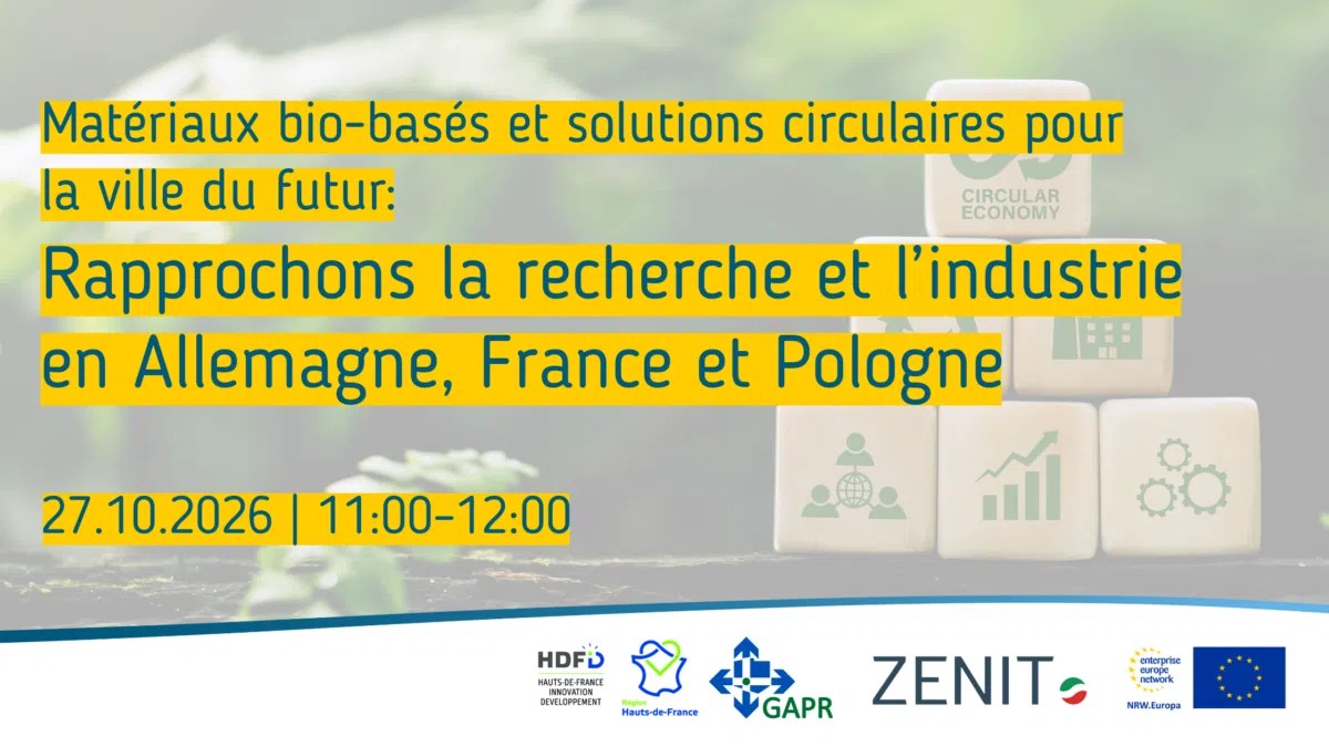 Webinaire Matériaux bio-basés et solutions circulaires pour la ville du futur